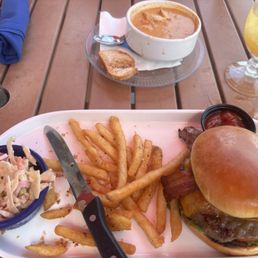 Chowder and burger Chowder and burger