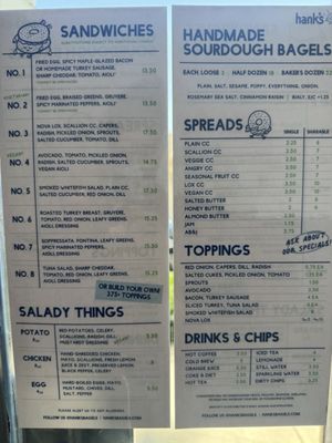 Menu photo 1 Hank’s Bagels Sherman Oaks, CA