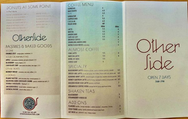 Menu photo 8 Otherside Cafe Fresno, CA