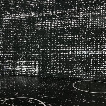 Immersive Van Gogh Exhibit - Circles on the floor where you can sit - Art Museums Near Me - Los Angeles, California