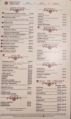 Menu photo 1 D'Parma Restaurant Boston, MA Menu photo 1 D'Parma Restaurant Boston, MA