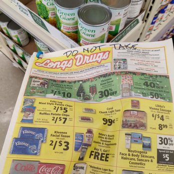 Longs Drugs - The weekly sales ad is sent out with the Sunday newspaper. It can also be found in the store and on the app. - Drugstores Near Me - Honolulu, Hawaii Longs Drugs - The weekly sales ad is sent out with the Sunday newspaper. It can also be found in the store and on the app. - Drugstores Near Me - Honolulu, Hawaii