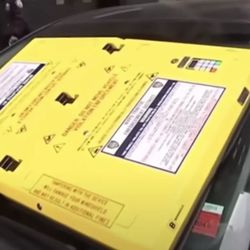 NYPD - 1st Precinct - READ THE SIGNS OR YOUR VEHICLE WINDSHIELD COULD GET BOOTED! 2hrs to pay $185, after 2hrs $370 tow fee (Not my vehicle).