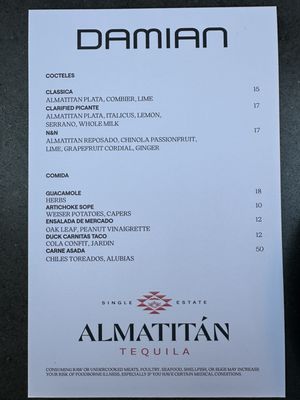 Menu photo 7 Damian Los Angeles, CA