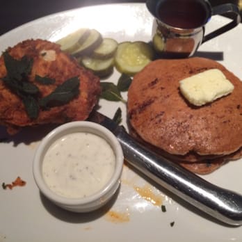 Yard House - Nashville hot chicken with sweet potato pancakes - New American Near Me - Springfield, Virginia Yard House - Nashville hot chicken with sweet potato pancakes - New American Near Me - Springfield, Virginia