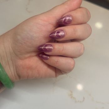 D'or Nail Lounge - Gel x tip with cat eye heart - Nail Salons Near Me - Temecula, California