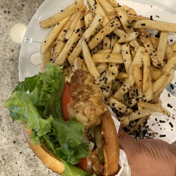 Buddha Bruddah - From bruddah bbq pop up: Crispy crack chicken burger and furikake fries! - Asian Fusion Near Me - Seattle, Washington