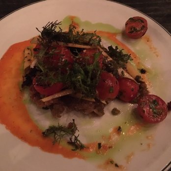Woodberry Kitchen - Sourdough Bread & Tomato salad - really enjoyed this!  Fresh and delish! - American Near Me - Baltimore, Maryland