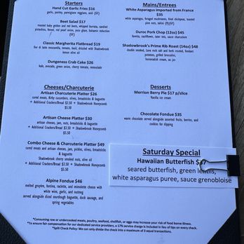 Shadowbrook Winery - Lunch menu April 2024 - Wineries Near Me - Walnut Creek, California
