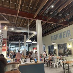 Open inside seating.
