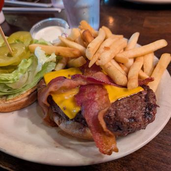 Foxy's Restaurant - My bacon cheeseburger with fries 12/11/25  Foxy's/ Glendale - Diners Near Me - Glendale, California
