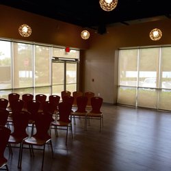 Shutters Blinds & Designs - Sun Shades in a commercial building.