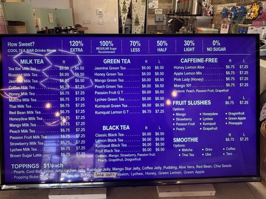 Menu photo 2 Cool Tea Bar Fremont, CA
