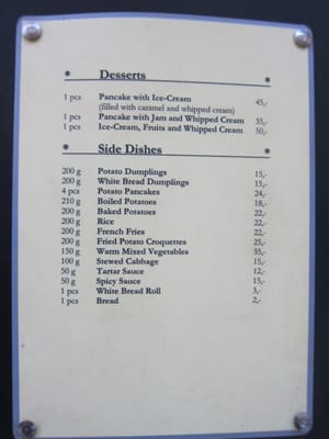 Menu photo 1 Karlův sklep Prague, PR