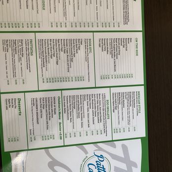 Patty's Cafe La Mesa - Menu - other side - American Near Me - La Mesa, California