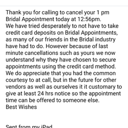 Juliet's Bridal - Think twice before even making an appointment here. They will make you feel bad about finding your dream dress elsewhere. So unprofessional!