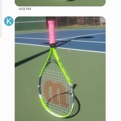 Do It Right Sports - The butt of my  racquet is all messed up I can't  balance  my racquet coach?????
