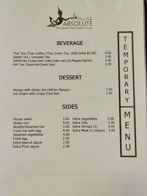 Menu photo 7 Absolute Thai Cafe Valparaiso, FL Menu photo 7 Absolute Thai Cafe Valparaiso, FL