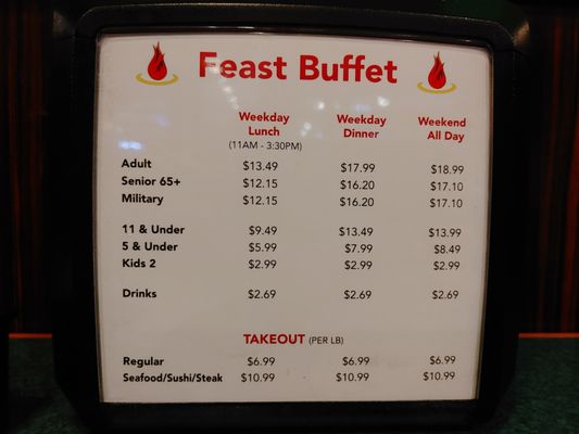 Menu photo 8 Feast Buffet Katy, TX