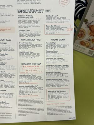 Menu photo 2 Snooze, an A.M. Eatery Phoenix, AZ Menu photo 2 Snooze, an A.M. Eatery Phoenix, AZ