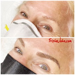 Trisha John Beauty - Filling in missing Eyebrows with Microblading and Powder Brows