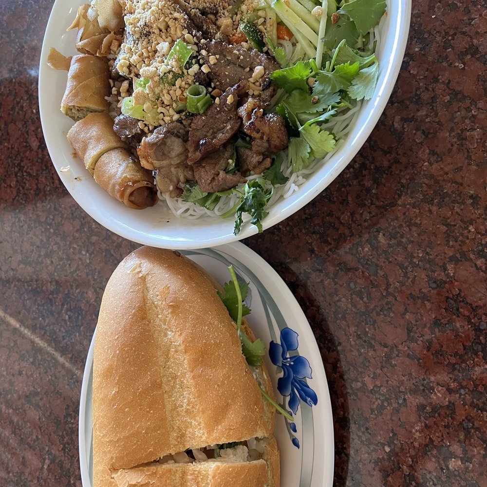 Pho Long Thinh - #40 Grilled Beef, Fried Eggrolls w/ Vermicelli, #25 Grilled Chicken Bánh Mi - Vietnamese Near Me - San Jose, California Pho Long Thinh - #40 Grilled Beef, Fried Eggrolls w/ Vermicelli, #25 Grilled Chicken Bánh Mi - Vietnamese Near Me - San Jose, California