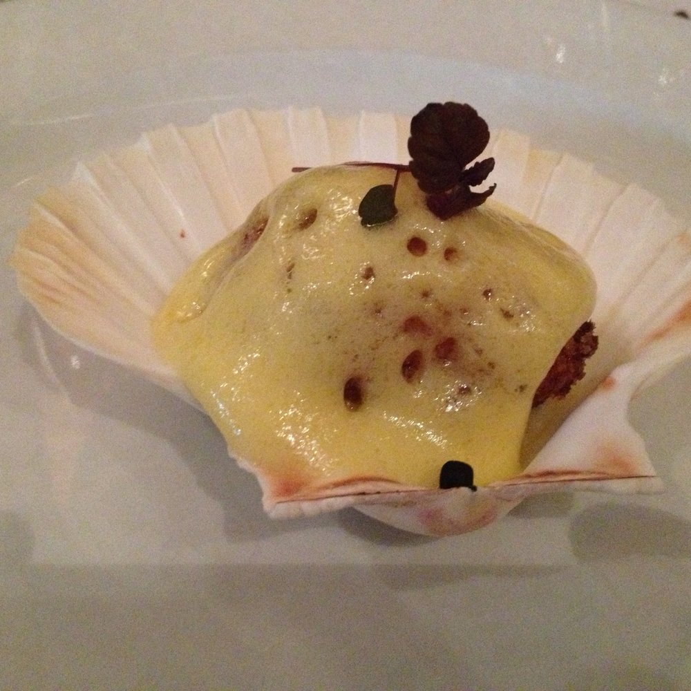 Fade Street Social Tapas Bar - Scallop Appetizer Served in Scallop Shell - Gastropubs Near Me - Dublin 2, D Fade Street Social Tapas Bar - Scallop Appetizer Served in Scallop Shell - Gastropubs Near Me - Dublin 2, D