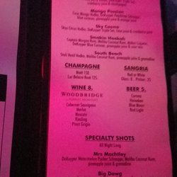 Sky Lounge - Drinks