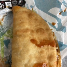 Chalupa and lots of Diablo sauce Chalupa and lots of Diablo sauce