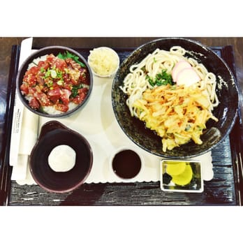 Misasa - The misasa special..spicy tuna bowl w/ ikura and cold udon w/ vegetable tempura for only $10. Great flavor and great portions. - Japanese Near Me - Irvine, California Misasa - The misasa special..spicy tuna bowl w/ ikura and cold udon w/ vegetable tempura for only $10. Great flavor and great portions. - Japanese Near Me - Irvine, California
