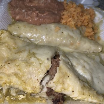 Taqueria La Mexicana - Verde Enchilada with rice and beans - Mexican Near Me - Tracy, California Taqueria La Mexicana - Verde Enchilada with rice and beans - Mexican Near Me - Tracy, California