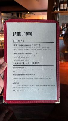 Menu photo 5 Barrel Proof Atlanta, GA