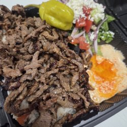 Baba’s Cuisine - Beef shawarma platter