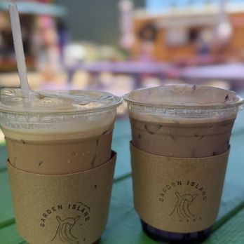 Garden Island Coffee - Holey Honey Girl & Ube Sweet Cream - Coffee & Tea Near Me - Kapaa, Hawaii