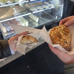 Spinach and potato pastries