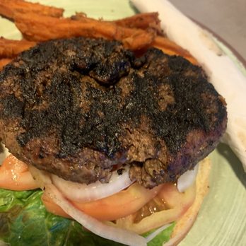 Tribuzio’s Grille - This isn't a burger but a lump of coal - Seafood Near Me - Jekyll Island, Georgia