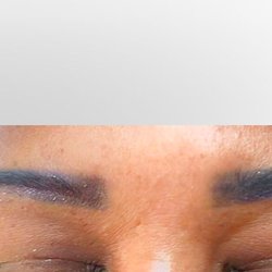 Luxury Nail & Spa - The finished product after she butchered my eyebrows.