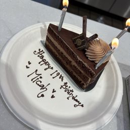 Chocolate Ganache Cream Cake Slice Chocolate Ganache Cream Cake Slice