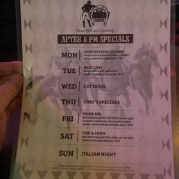 April 2026: Daily specials. April 2026: Daily specials.