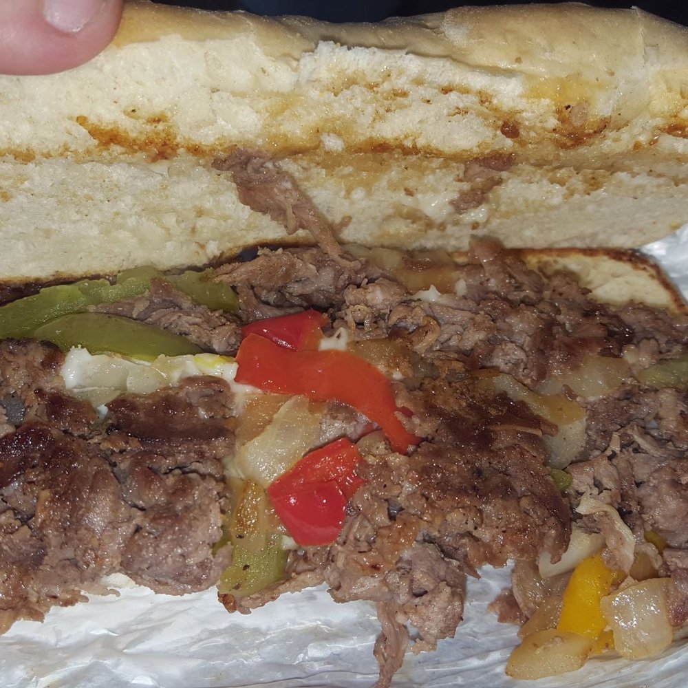 Mr T's Riverside Cafe - a beef sandwich with peppers and onions - Cafes Near Me - Cardwell, Missouri