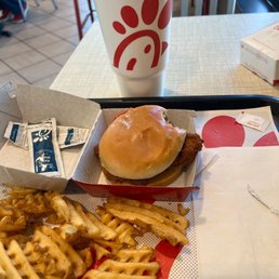 Yummy chick-fil-a across the street and OPEN