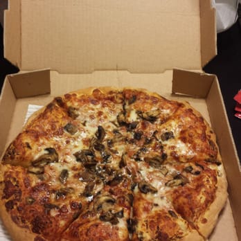 Pizzasaurus Rex - Medium pizza with mushroom. Super yum! - Pizza Near Me - Northridge, California