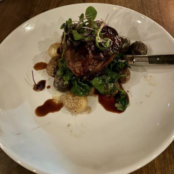 Oak + Almond - Wood Grilled Filet Mignon - New American Near Me - Norwalk, Connecticut Oak + Almond - Wood Grilled Filet Mignon - New American Near Me - Norwalk, Connecticut