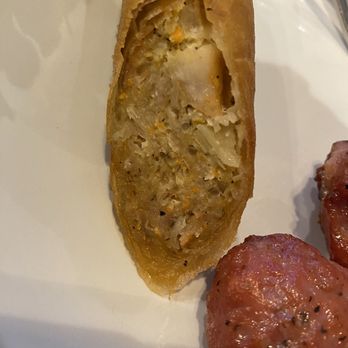 Tjade’s - Pork in egg roll is same as pork skewers - Asian Fusion Near Me - Cedar Park, Texas