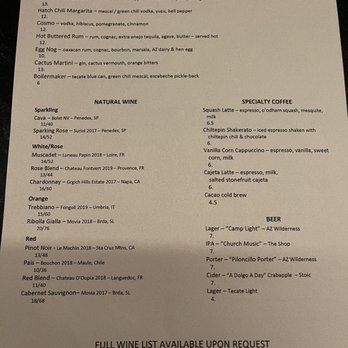 Valentine - Coffee and cocktail menu - Cocktail Bars Near Me - Phoenix, Arizona Valentine - Coffee and cocktail menu - Cocktail Bars Near Me - Phoenix, Arizona