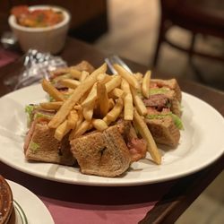 Dube's - Cheese burger club with French fries