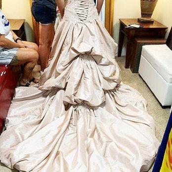 Sewing by Linda - Wedding dress train in one of the new colors. - Sewing & Alterations Near Me - Summerville, South Carolina Sewing by Linda - Wedding dress train in one of the new colors. - Sewing & Alterations Near Me - Summerville, South Carolina