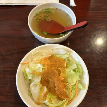 Saigon Fusion - Salad and onion soup appetizer very tasty. - Vietnamese Near Me - Mount Dora, Florida