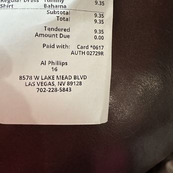 Al Phillips Cleaners - For one dress shirt - Dry Cleaning Near Me - Las Vegas, Nevada