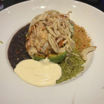 Urban Rio Cantina & Grill - Stuffed grilled avocado with cream versus pico - Tex-Mex Near Me - Plano, Texas Urban Rio Cantina & Grill - Stuffed grilled avocado with cream versus pico - Tex-Mex Near Me - Plano, Texas
